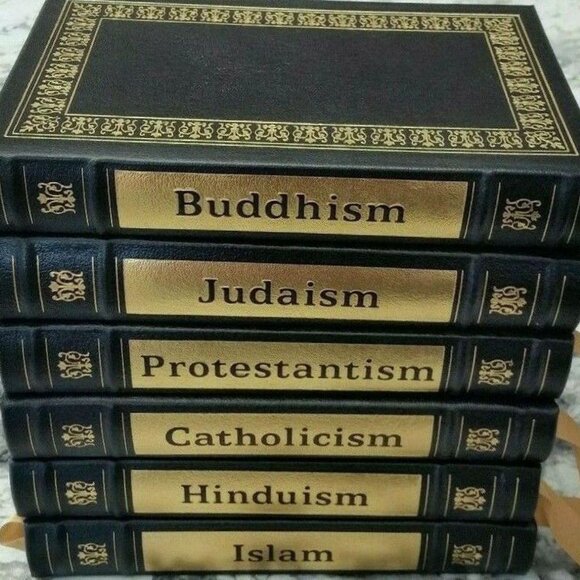 The WORLD'S GREAT RELIGIONS 6 Volume Set by Easton Press Full Leather As New 199 - Picture 2 of 8